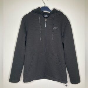 New Balance Quilted Full Zip Sherpa Lined Hoodie